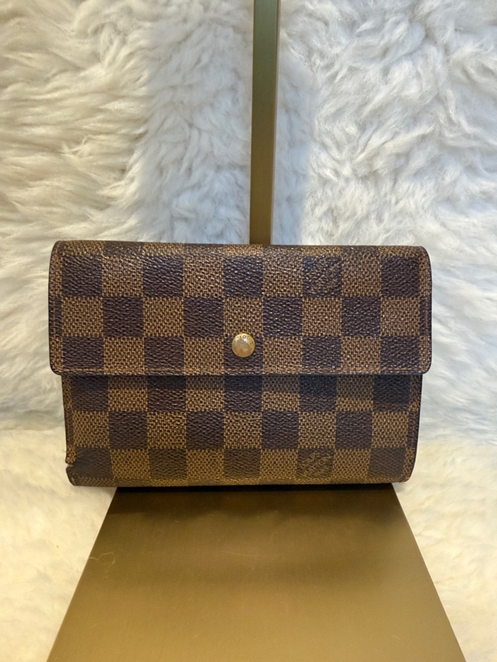 Louis Vuitton Brown Damier Ebene Canvas Wallet